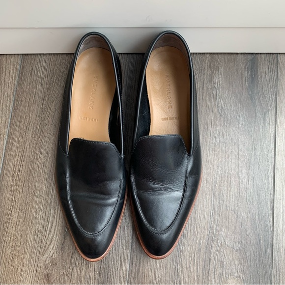 Everlane Black The Modern Loafer Flats Leather Work Office, Sz 8 - Picture 4 of 9